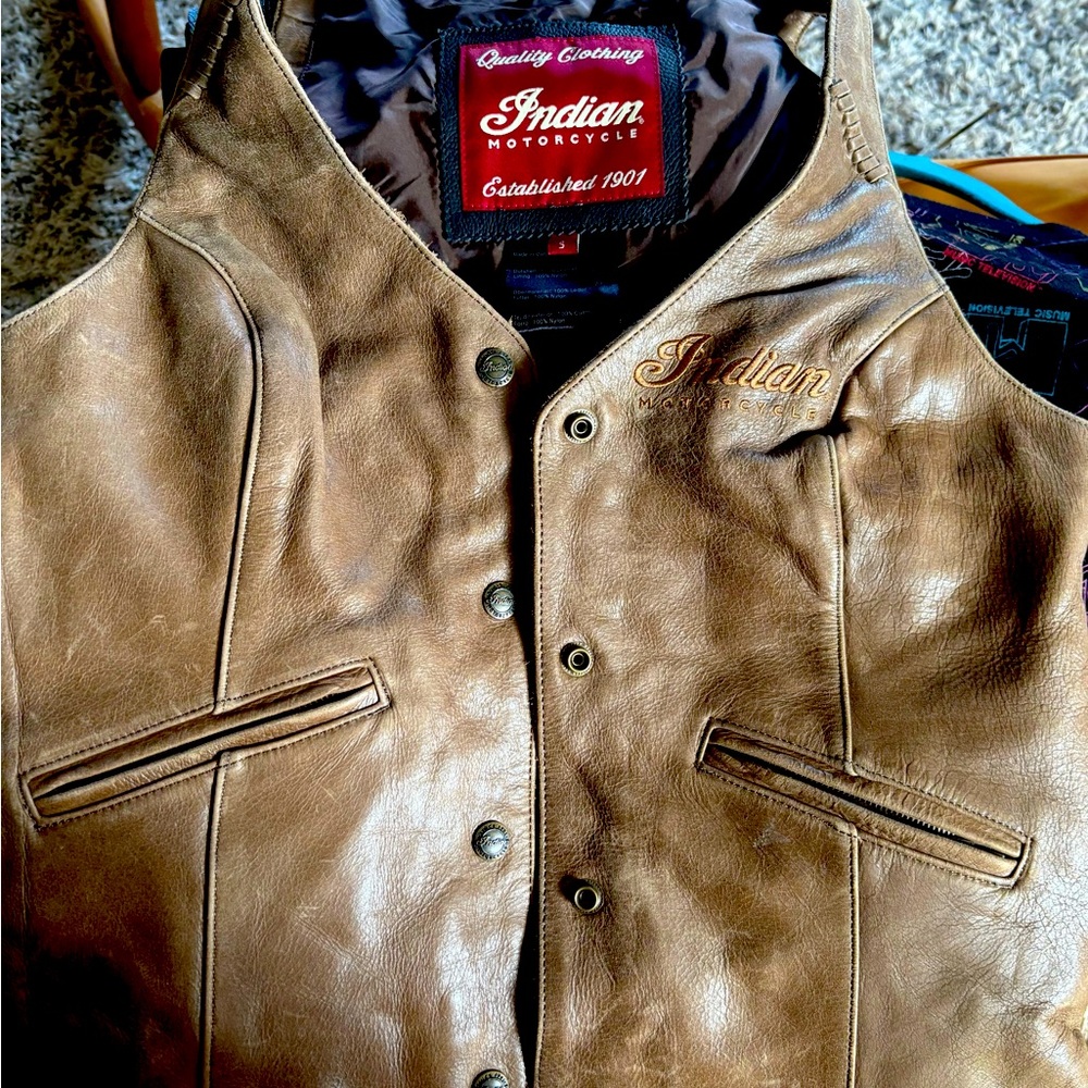 Indian motor cycle vest